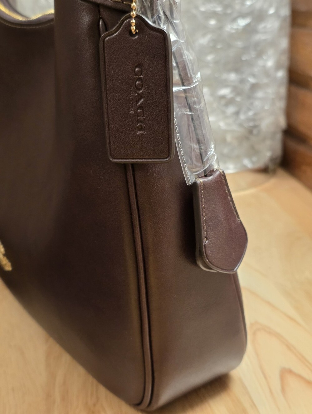 Coach Ella Shoulder Bag Espresso - Picture 8 of 13